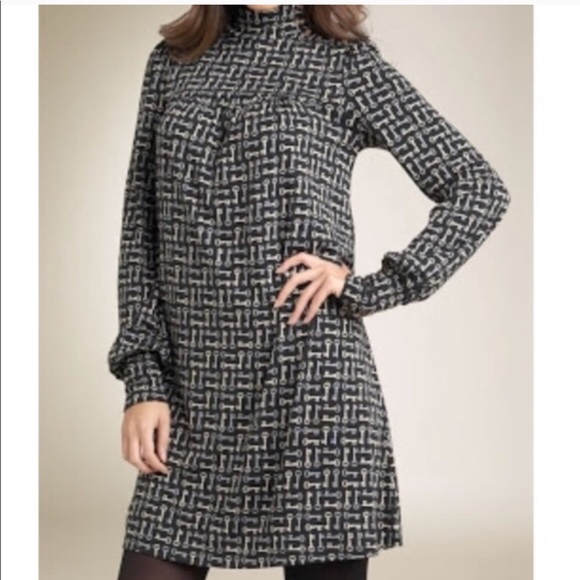 Juicy couture 100% silk key print dress - Picture 1 of 2